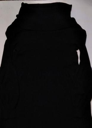 Базовый свитер-туника черного цвета по бирке размер 144 фото