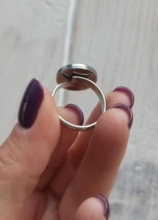 Кольцо  со вставкой кожи игуаны4 фото