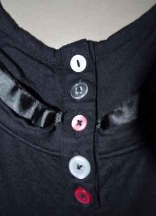 Туника черного цвета с вышивкой бисером и пайетками3 фото