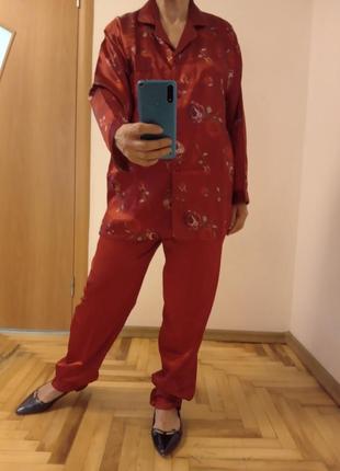 Классная тепленькая пижама, штаны, рубашка и майка, размер 14-163 фото
