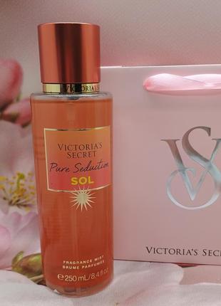 Парфюмированный мист для тела и волос pure seduction sol victoria’s secret.1 фото