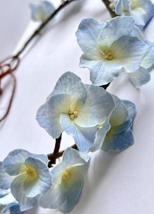 Віночок з квітами гортензія5 фото