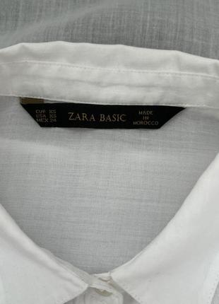 Біла сорочка zara жіноча р.444 фото