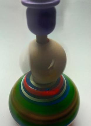 Дзига дерев'яна з розписом 4