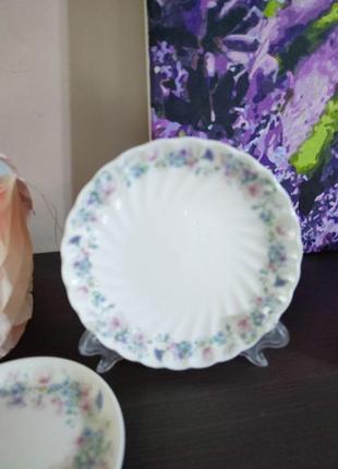Ніжний посуд із серії angela від англійського бренда wedgwood. тонкий кістяний фарфор3 фото