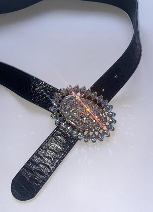 Ремень с камнями swarovski длина 99см