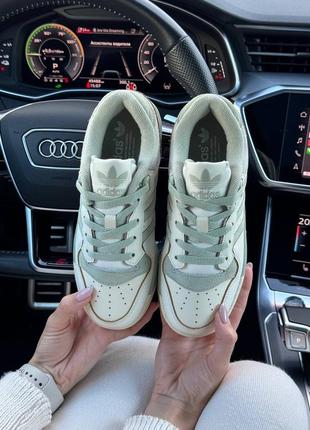 📊женские кроссовки adidas originals rivarly beige olive4 фото