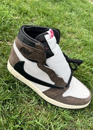 Air jordan 1 high og ts sp travis skott7 фото