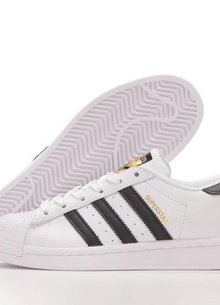 Adidas superstar white black.6 фото