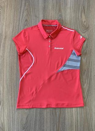 Женская спортивная теннисная футболка поло babolat