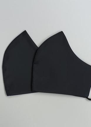 Многоразовая  маска черная размер s1 фото