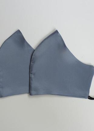 Многоразовая  маска серо-голубая размер l1 фото