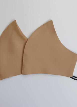 Многоразовая  маска светлая карамель размер s1 фото