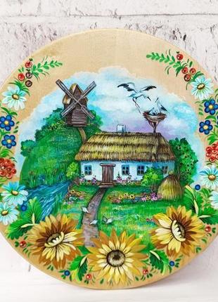 Тарелка "украинское село"2 фото