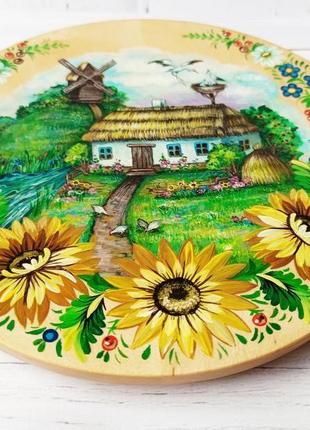 Тарелка "украинское село"7 фото