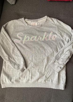 Кофта с надписью sparkle