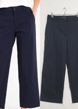 Широкие  брюки палаццо  темно-синие m&s collection
