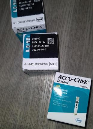 Тест полоски accu-chek instant1 фото