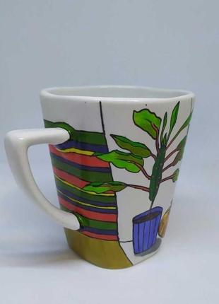 Чашка керамічна з малюнком, чашка на подарунок, розписана вручну чашка3 фото
