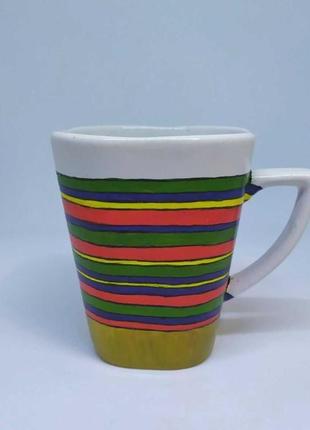 Чашка керамічна з малюнком, чашка на подарунок, розписана вручну чашка4 фото