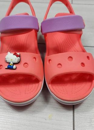 Оригінальні босоніжки crocs для дівчинки р.293 фото