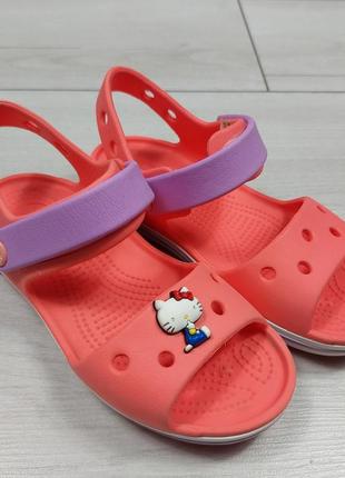 Оригінальні босоніжки crocs для дівчинки р.29