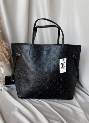 Женская сумка louis vuitton neverfull black