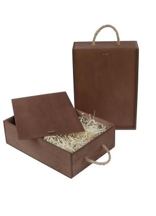 Ящик деревянный "standart". подарочный ящик. деревянная коробка для подарка1 фото