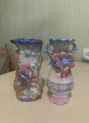 Набір маленьких вазочок, вази для квітів1 фото
