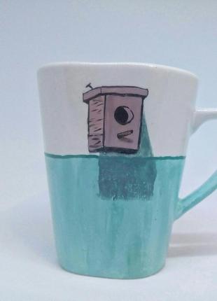 Чашка керамическая с рисунком, чашка на подарок5 фото
