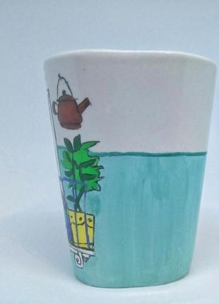 Чашка керамічна з малюнком, чашка на подарунок4 фото