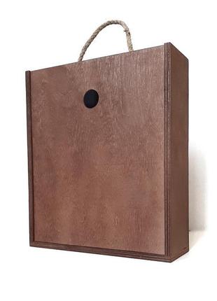 Ящик деревянный для вина "wine maxi". подарочный ящик. деревянная коробка для подарка3 фото