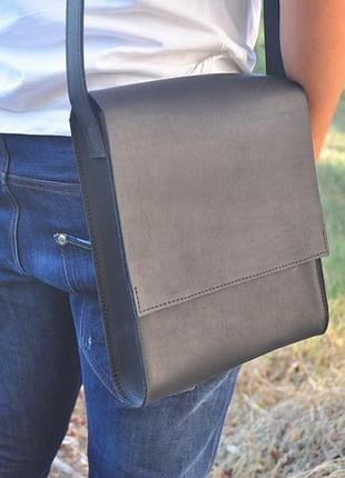 Мужская кожаная сумка через плечо