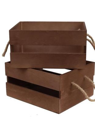 Ящик деревянный "rustic". подарочный ящик. деревянная коробка для подарка2 фото