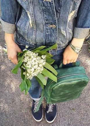 Шкіряний рюкзак