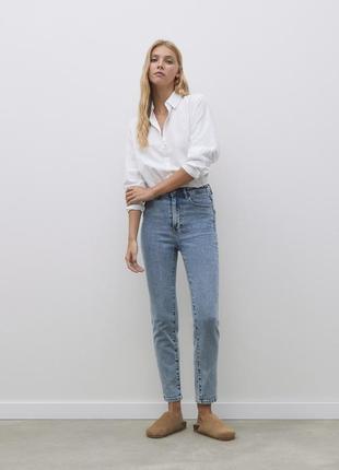 Джинсы stradivarius mom slim