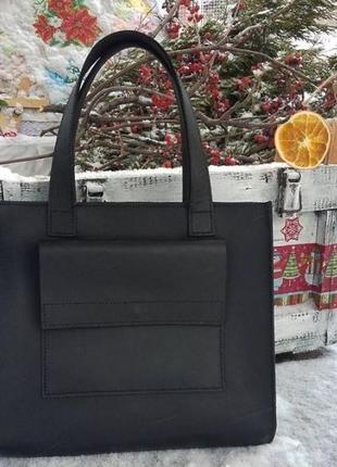 Велика шкіряна сумка з натуральної шкіри 3327