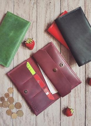 Кожаный кошелек mod™ long max, шкіряний гаманець, клатч портмоне7 фото