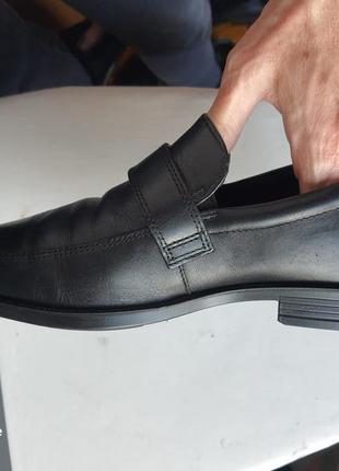 Ecco оригинал ! стильные легкие туфли натуральная кожа технология shock point7 фото