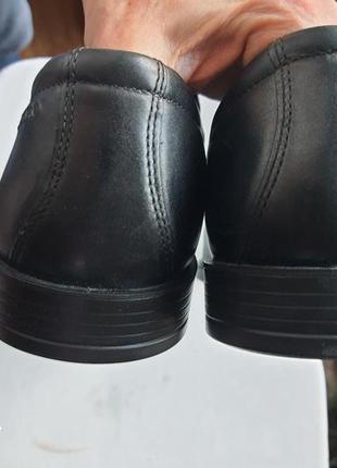 Ecco оригинал ! стильные легкие туфли натуральная кожа технология shock point9 фото