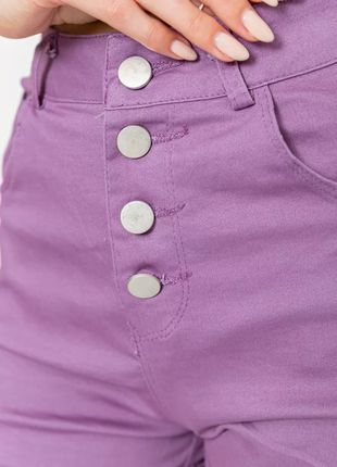 Шорти жіночі стрейчові, колір світло-фіолетовий, 214r6555 фото