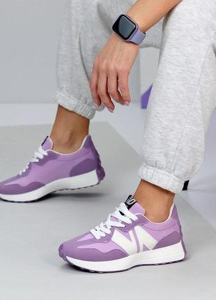 Кросівки на кожен день фіолетові білі10 фото