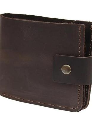 Гаманець шкіряний маленький коричневий