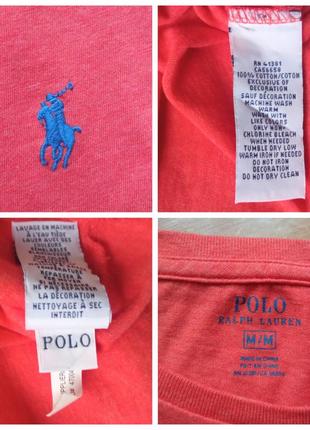 Мужская базовая футболка polo ralph lauren custom fit9 фото