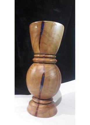 Дерев'яна ваза для сухоцвітів7 фото