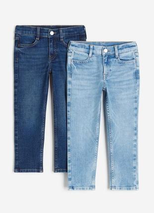 Брюки штани джинси вузького крою h&m2 фото
