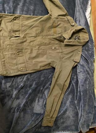 Мужская куртка ( цвет хаки) милитари topshop4 фото