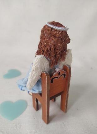 Интерьерная игрушка "ангел, сидящий на стуле"4 фото
