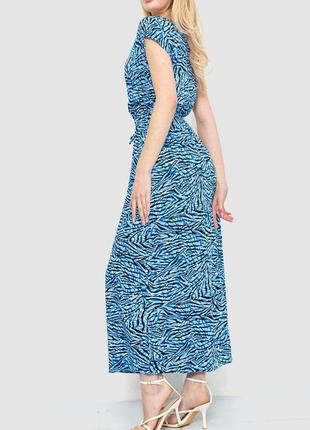 Платье с принтом, цвет сине-черный, 214r055-44 фото