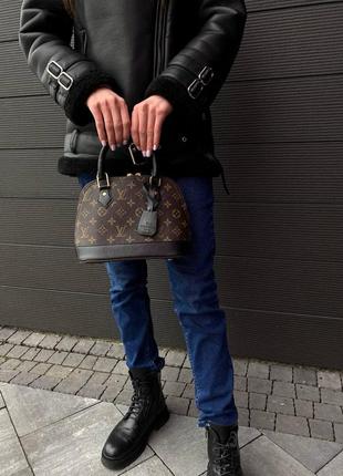 Жіноча сумочка brown/black2 фото